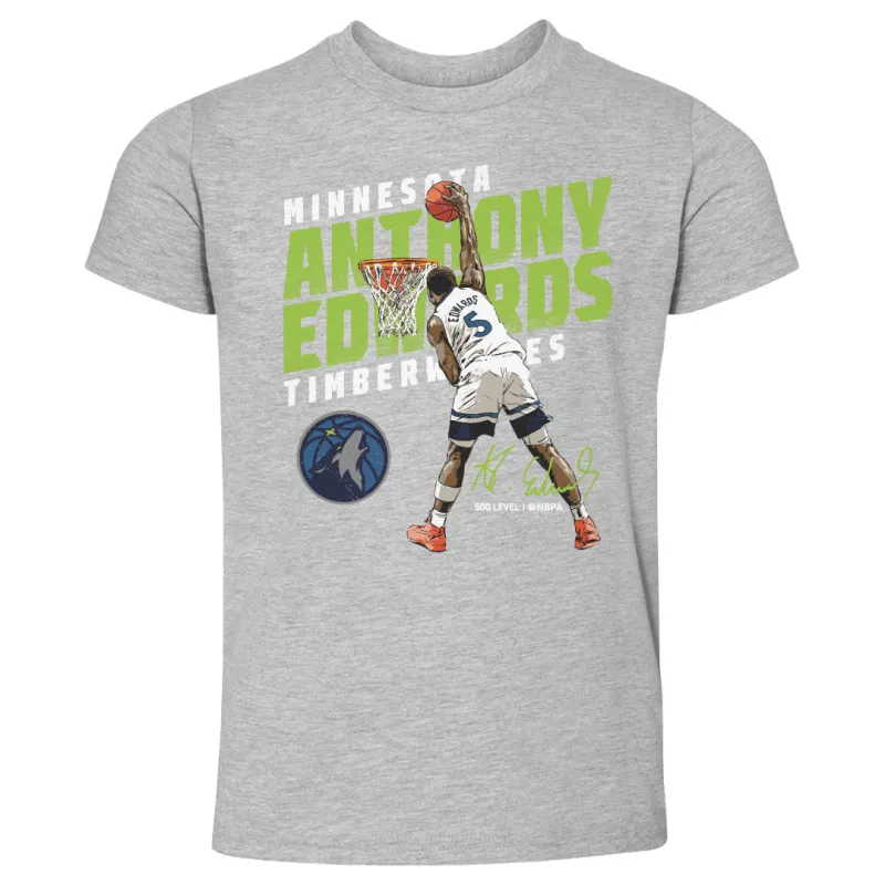 Anthony Edwards Minnesota Timberwolves Slant WHT sold by 500 Level