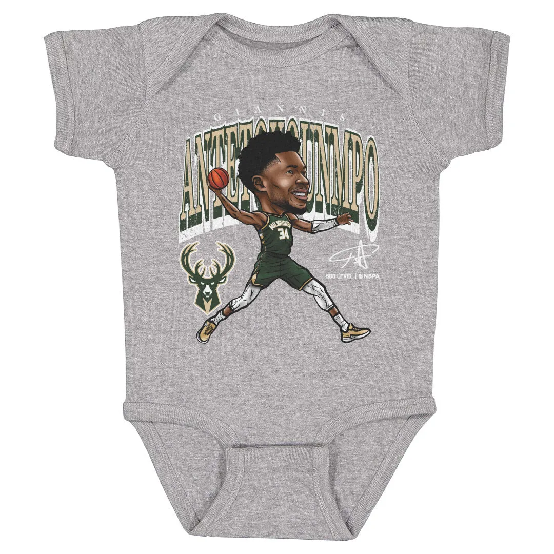 Giannis Antetokounmpo Milwaukee Bucks Cartoon WHT sold by 500 Level product image thumbnail 2