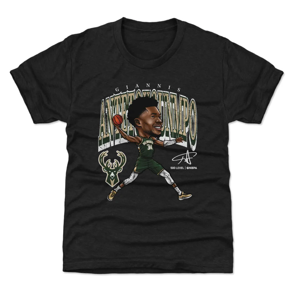 Giannis Antetokounmpo Milwaukee Bucks Cartoon WHT sold by 500 Level product image thumbnail 2