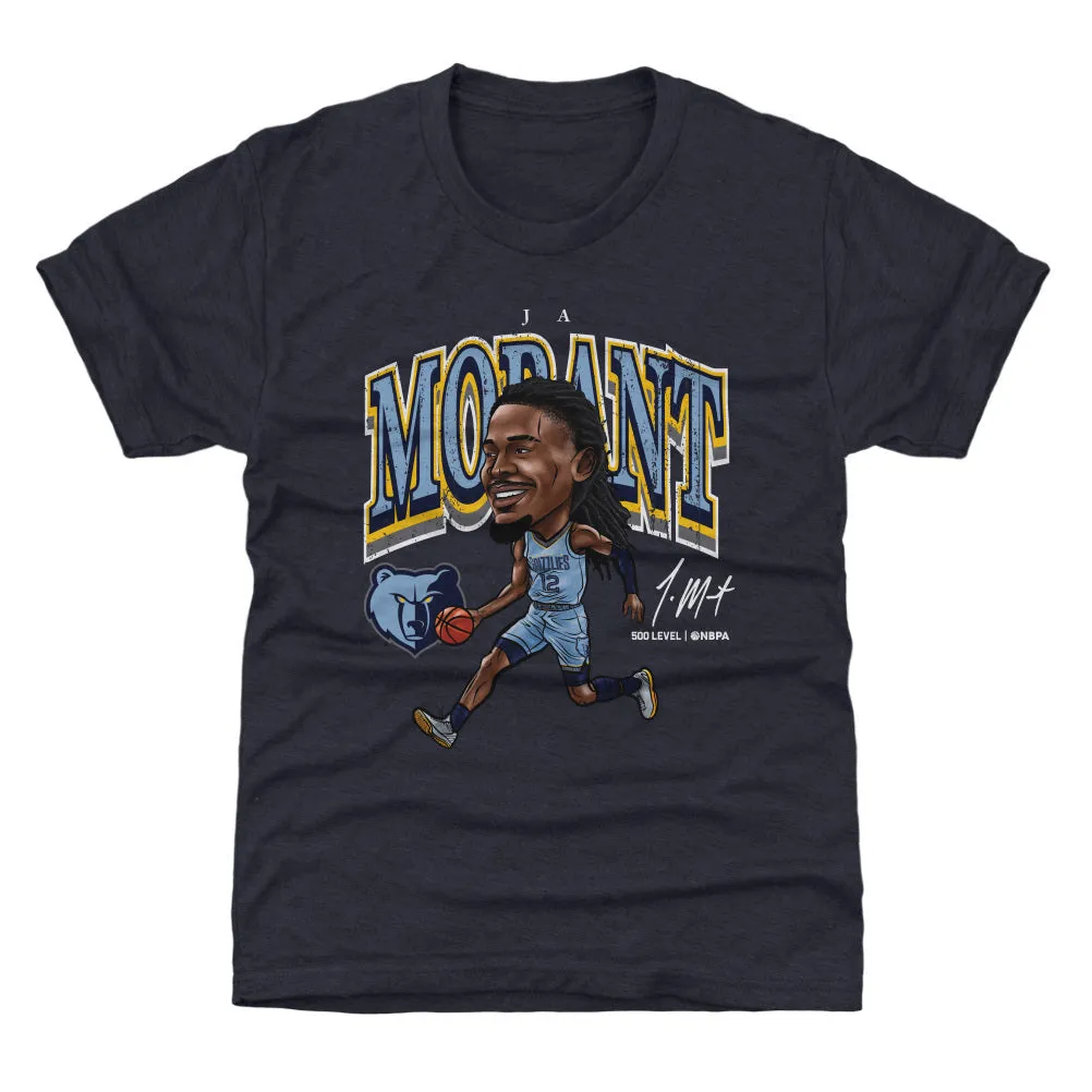 Ja Morant Memphis Grizzlies Cartoon WHT sold by 500 Level