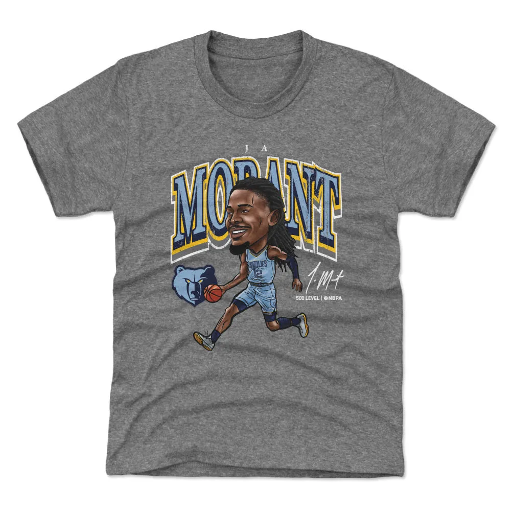 Ja Morant Memphis Grizzlies Cartoon WHT sold by 500 Level product image thumbnail 2