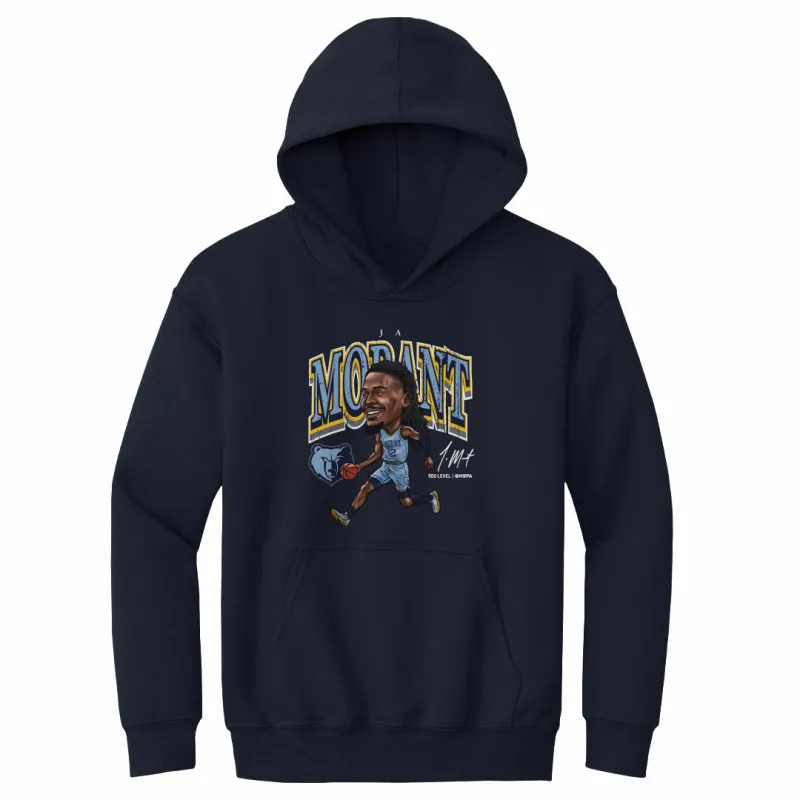 Ja Morant Memphis Grizzlies Cartoon WHT sold by 500 Level