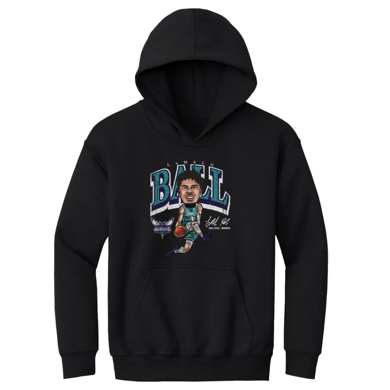 LaMelo Ball Charlotte Hornets Cartoon WHT sold by 500 Level