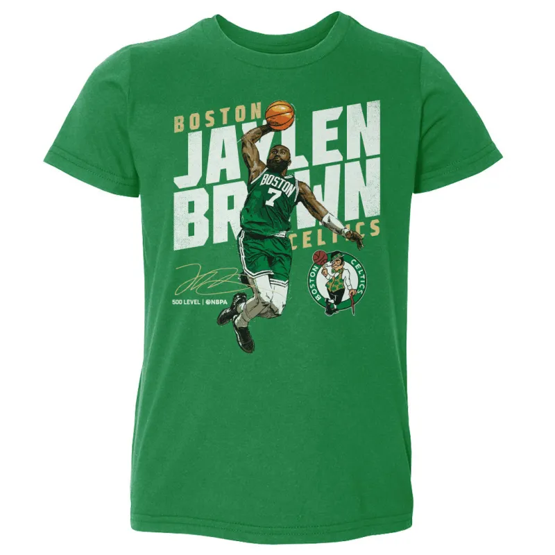 Jaylen Brown Boston Celtics Slant WHT sold by 500 Level