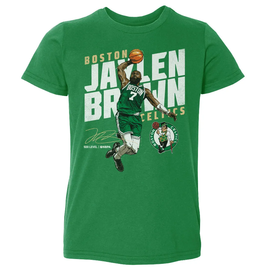Jaylen Brown Boston Celtics Slant WHT sold by 500 Level