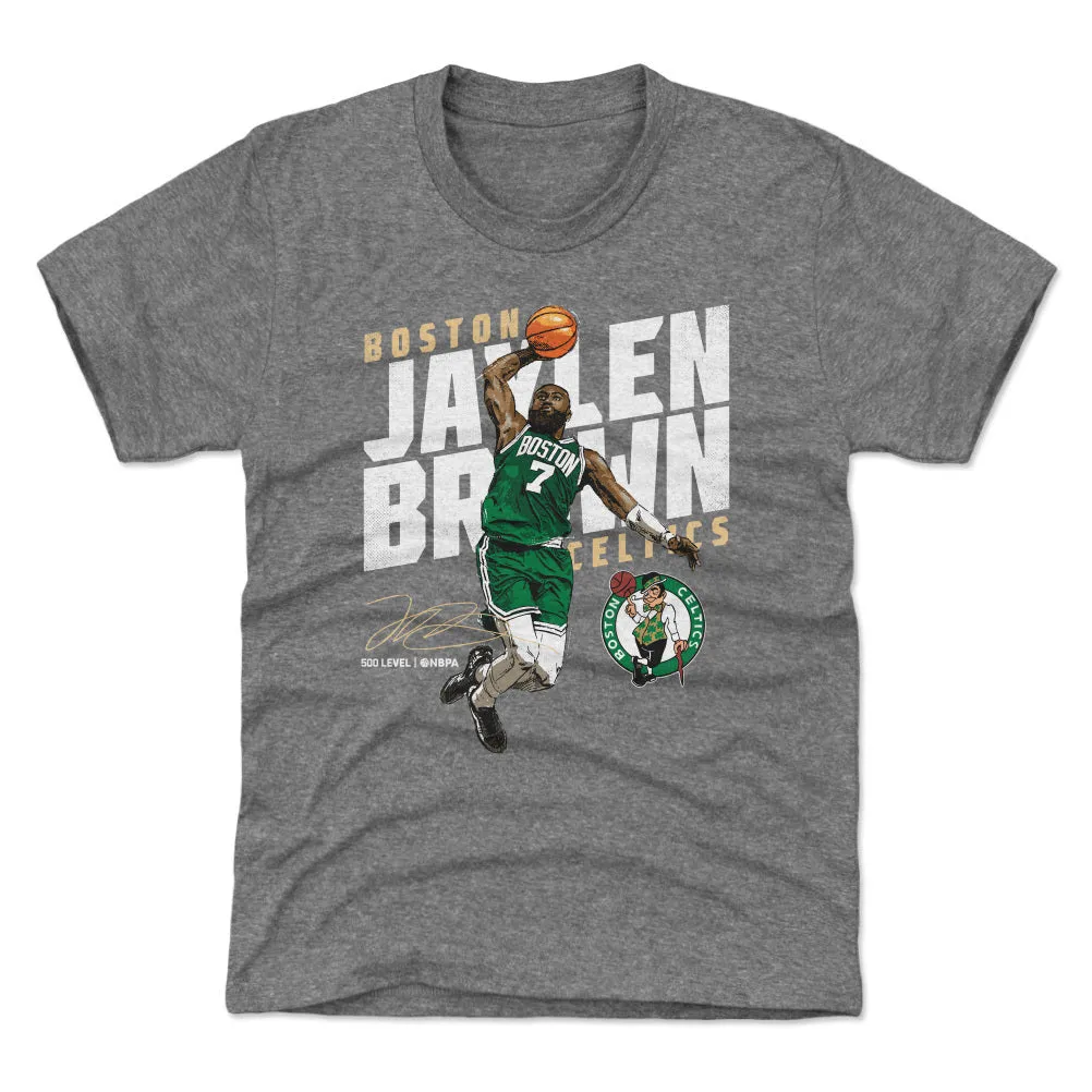 Jaylen Brown Boston Celtics Slant WHT sold by 500 Level