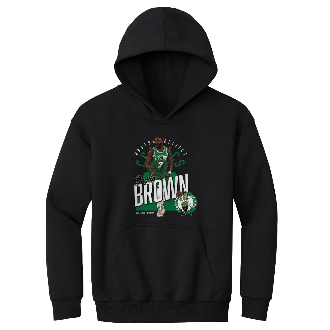 Jaylen Brown Boston Celtics Shield WHT sold by 500 Level
