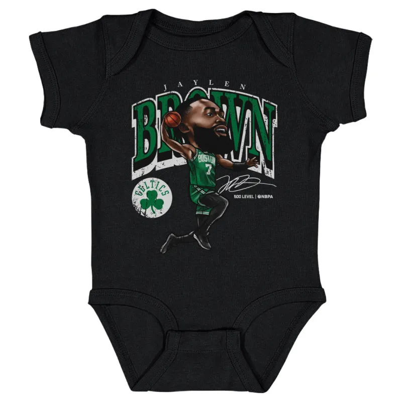 Jaylen Brown Boston Celtics Cartoon WHT sold by 500 Level
