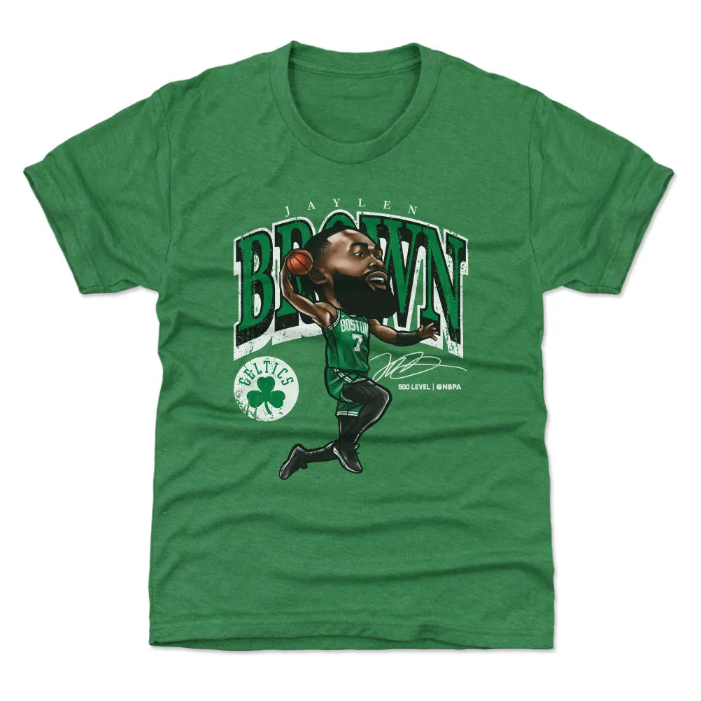 Jaylen Brown Boston Celtics Cartoon WHT sold by 500 Level