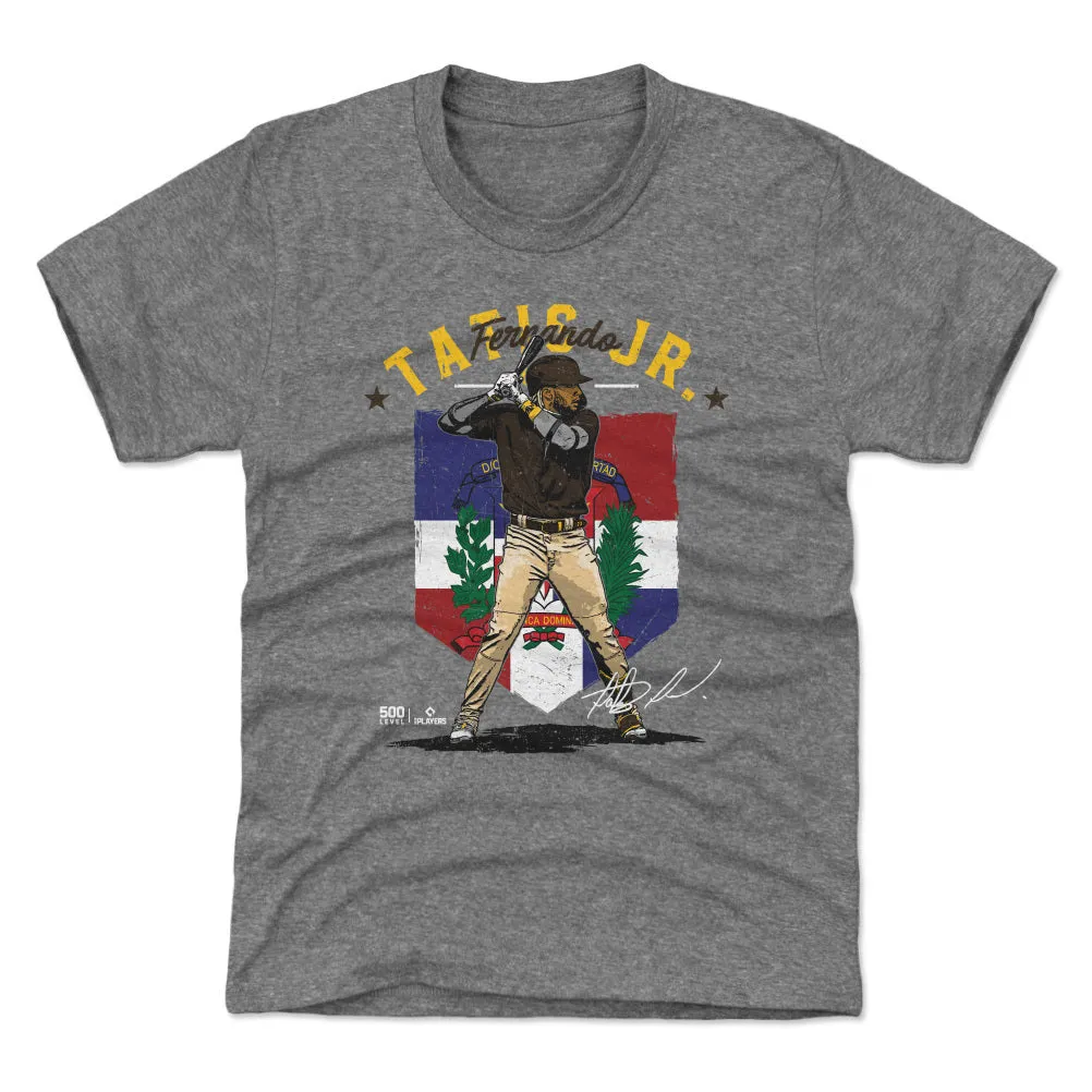 Fernando Tatis Jr. San Diego Country Flag WHT sold by 500 Level