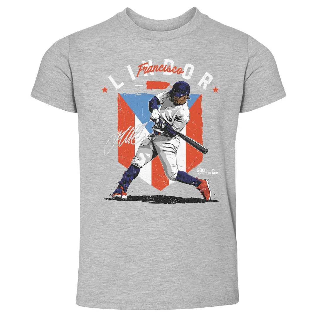 Francisco Lindor New York M Country Flag WHT sold by 500 Level