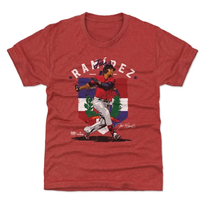 Jose Ramirez Cleveland Country Flag WHT sold by 500 Level