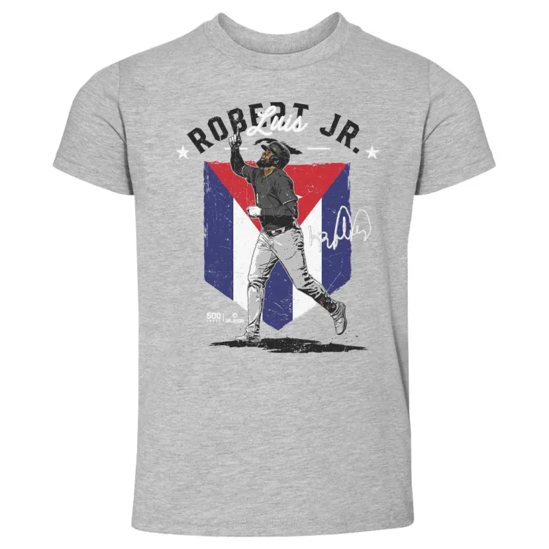 Luis Robert Jr. Chicago W Country Flag WHT sold by 500 Level