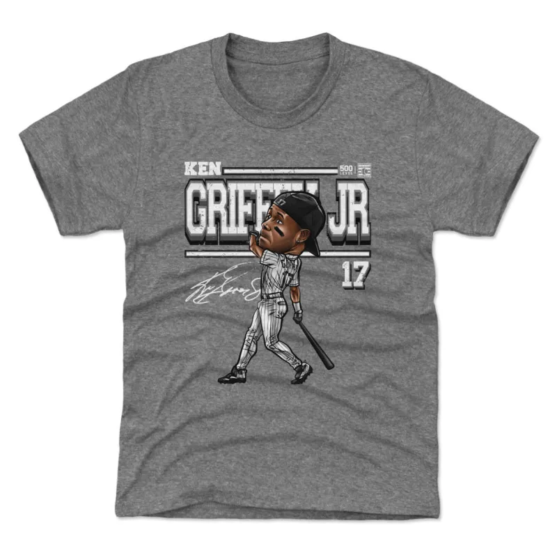 Ken Griffey Jr. Chicago W Cartoon WHT sold by 500 Level