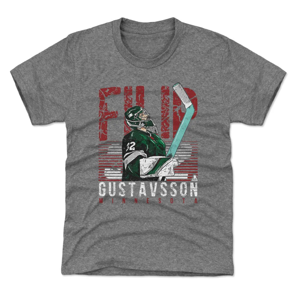 Filip Gustavsson Minnesota Player Name WHT sold by 500 Level