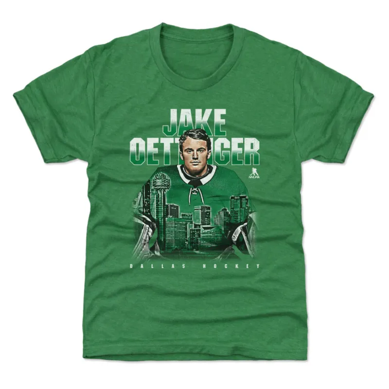 Jake Oettinger Dallas Landmark WHT made by 500 Level