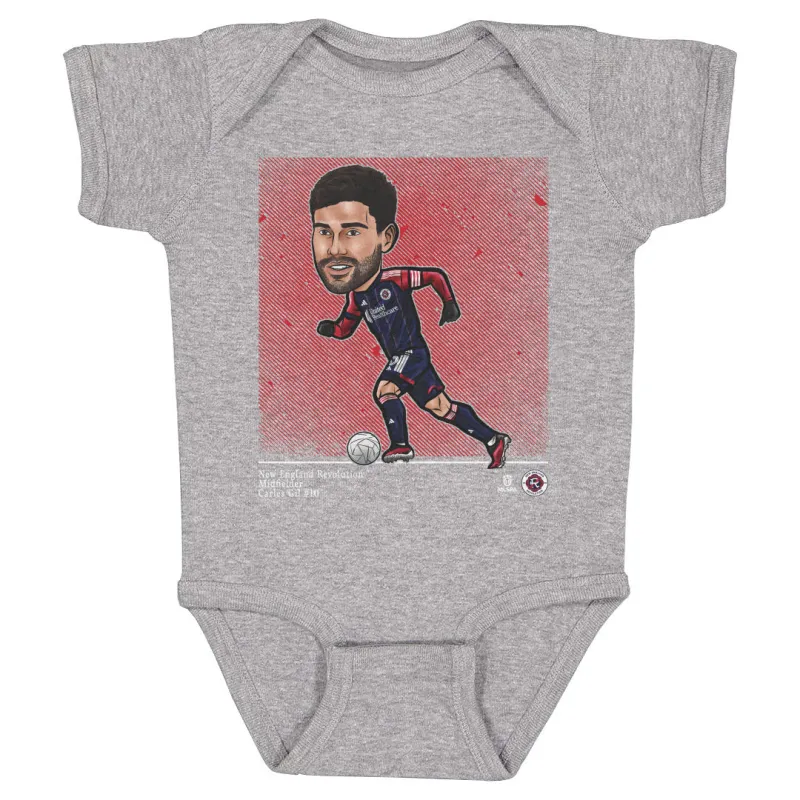 Carles Gil New England Revolution Cartoon WHT sold by 500 Level
