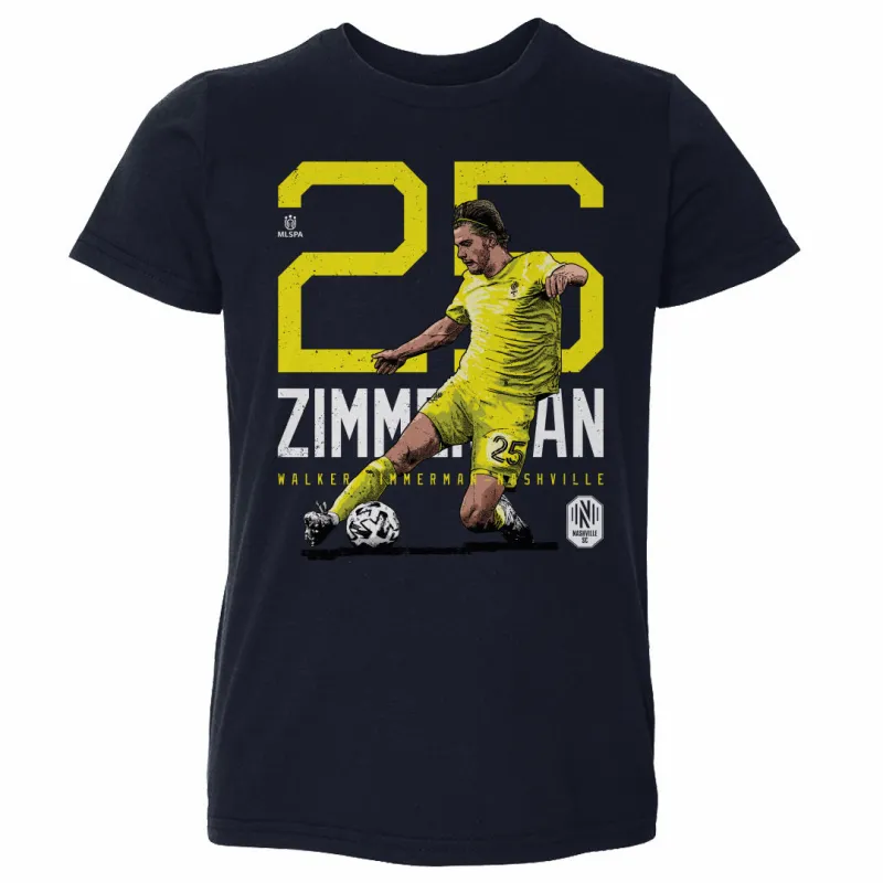 Walker Zimmerman Nashville SC Bold Number WHT sold by 500 Level