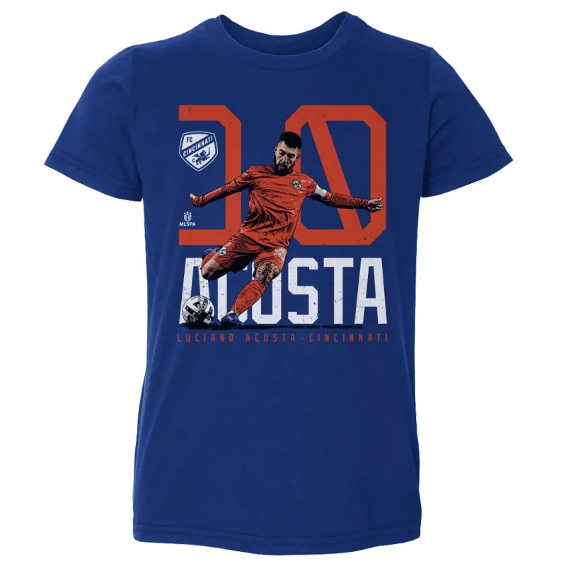 Luciano Acosta FC Cincinnati Bold Number WHT sold by 500 Level