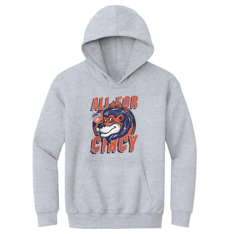 FC Cincinnati All For Cincy Mascot WHT sold by 500 Level