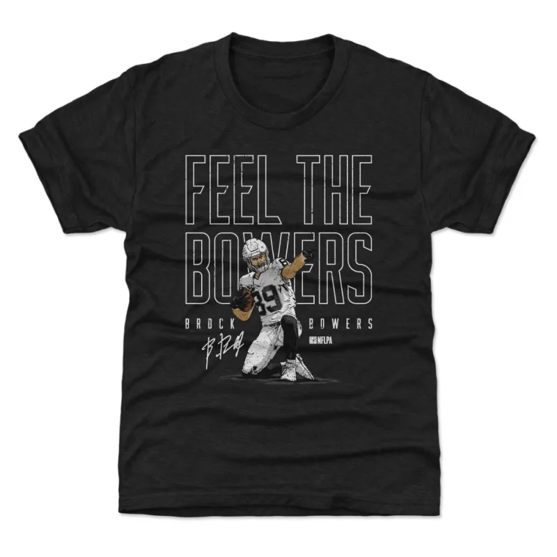 Brock Bowers Las Vegas Feel The Bowers WHT sold by 500 Level