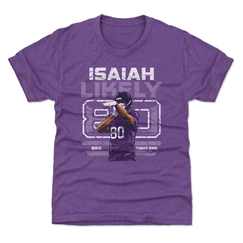 Isaiah Likely Baltimore Player Name WHT sold by 500 Level
