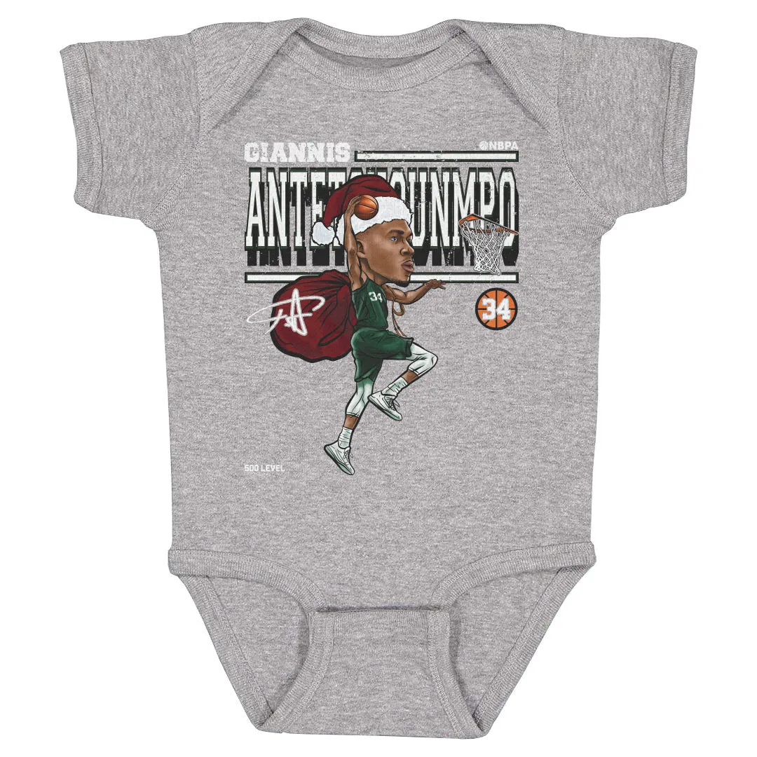 Giannis Antetokounmpo Cartoon Santa Hat WHT sold by 500 Level product image thumbnail 2