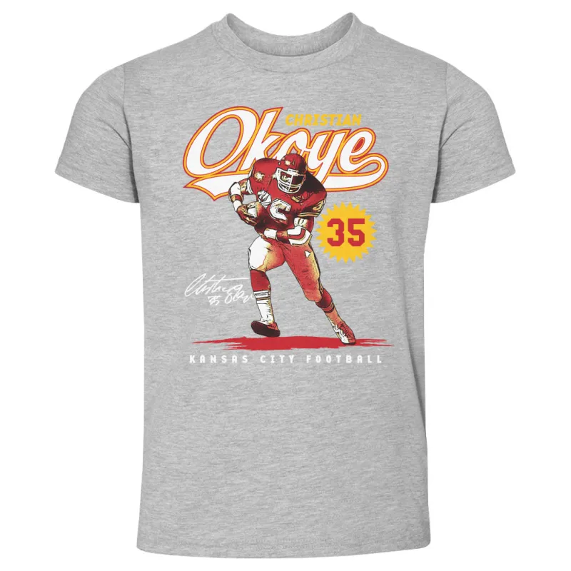 Christian Okoye Kansas City Vintage Script WHT sold by 500 Level