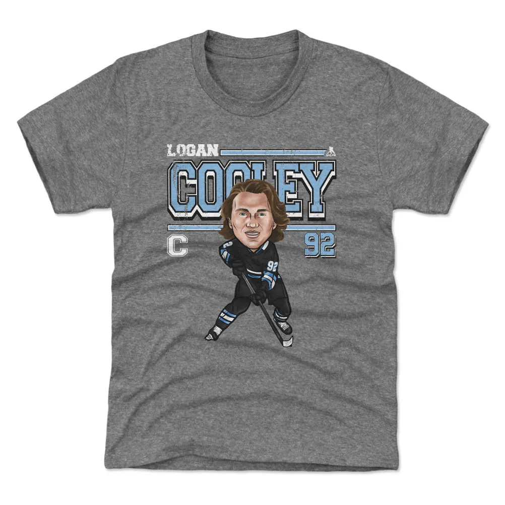 Logan Cooley Utah Cartoon WHT sold by 500 Level product image thumbnail 2