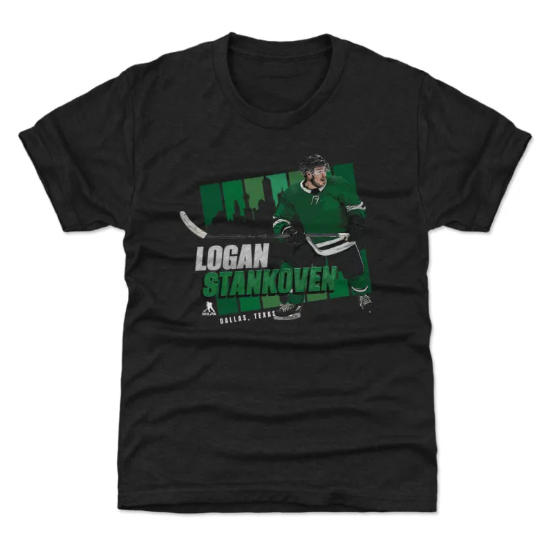 Logan Stankoven Dallas City Stack WHT sold by 500 Level