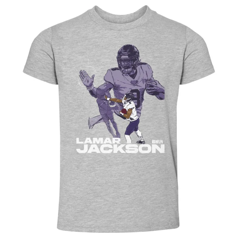 Lamar Jackson Baltimore Stiff Arm WHT sold by 500 Level