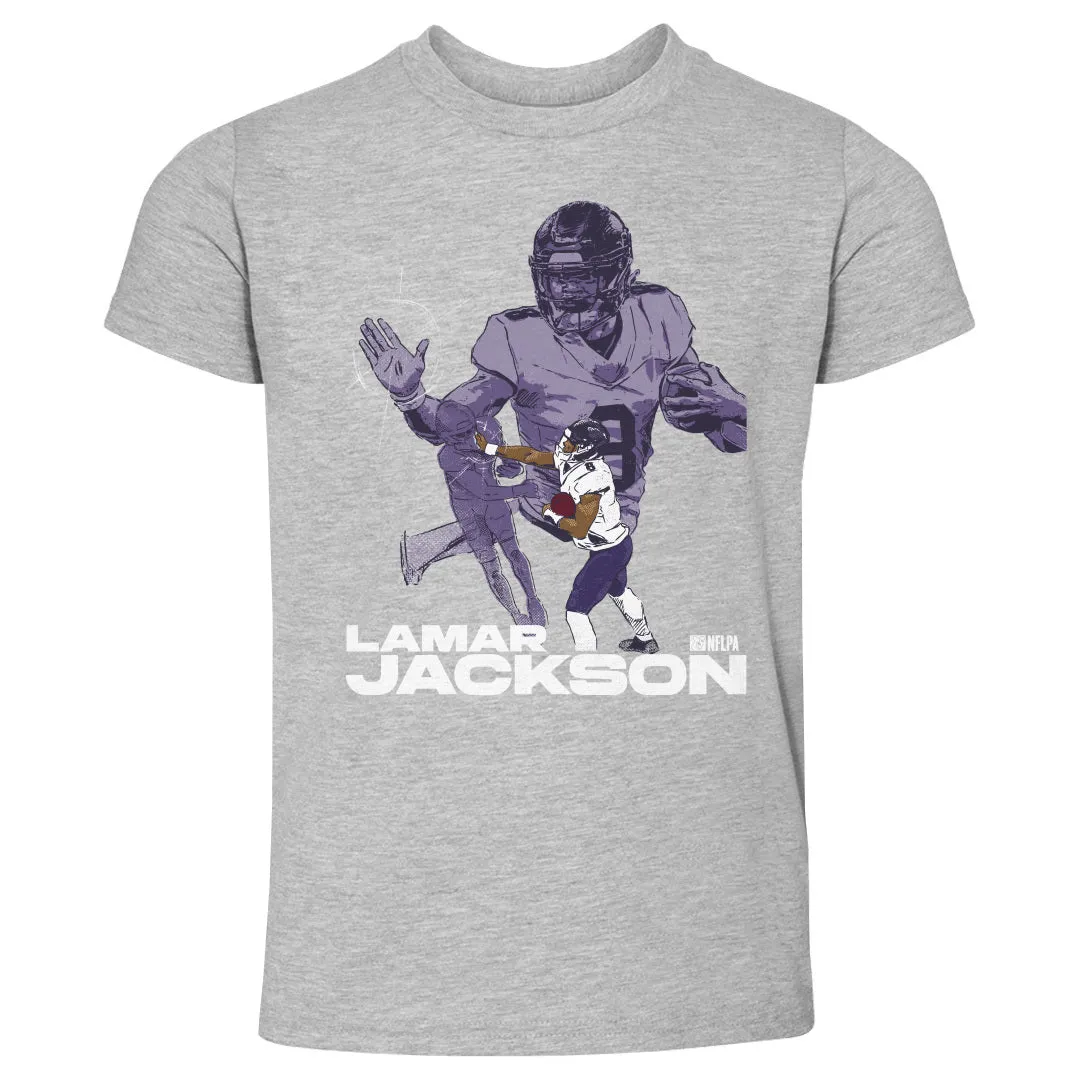 Lamar Jackson Baltimore Stiff Arm WHT sold by 500 Level