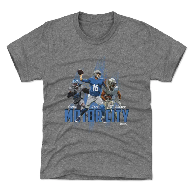 Detroit Football Motor City Trio WHT sold by 500 Level