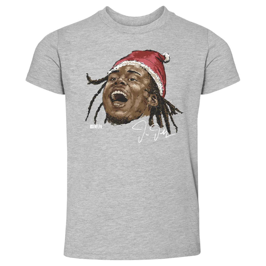 Justin Jefferson Minnesota Portrait Santa Hat WHT sold by 500 Level