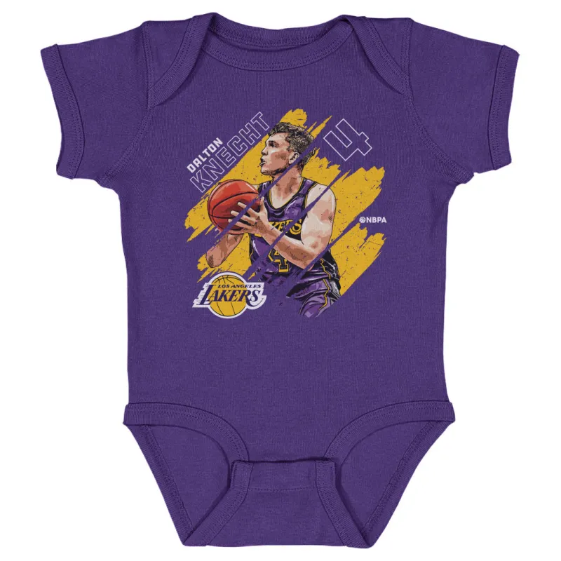 Dalton Knecht Los Angeles Lakers Stripes WHT sold by 500 Level