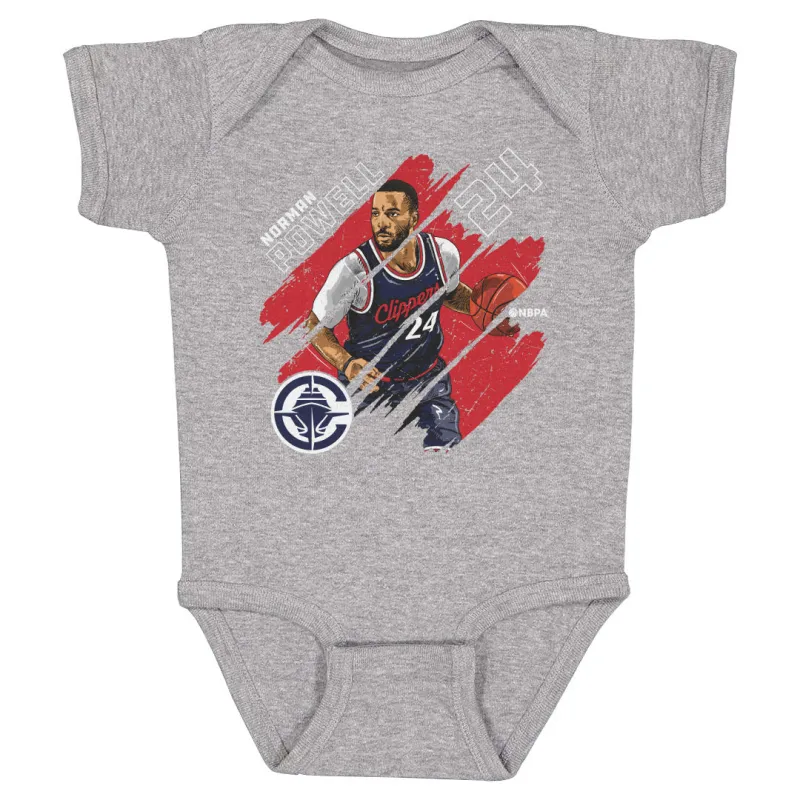 Norman Powell Los Angeles Clippers Stripes WHT sold by 500 Level