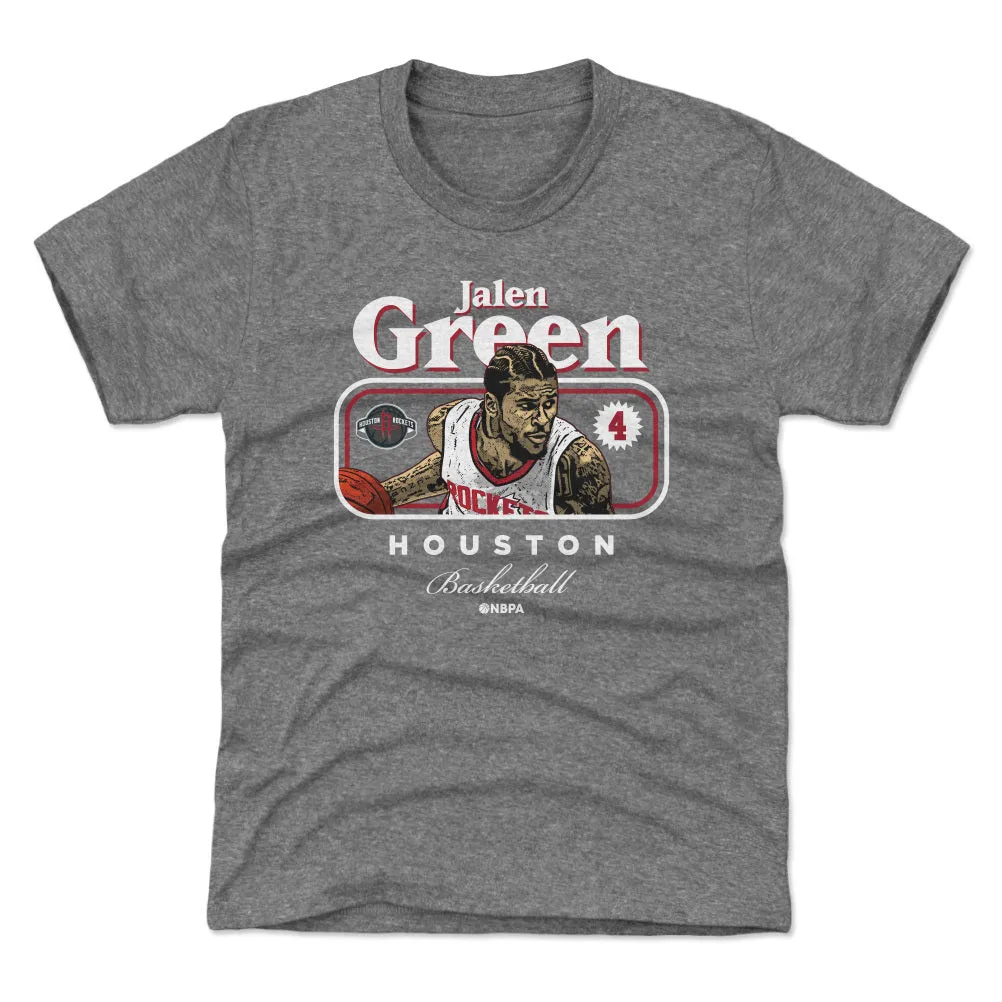 Jalen Green Houston Rockets Cover WHT sold by 500 Level