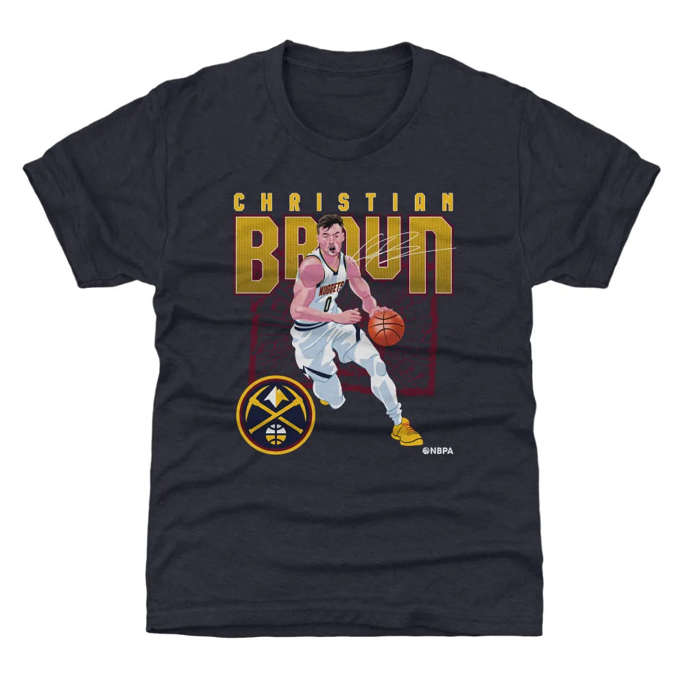 Christian Braun Denver Nuggets Shattered WHT sold by 500 Level