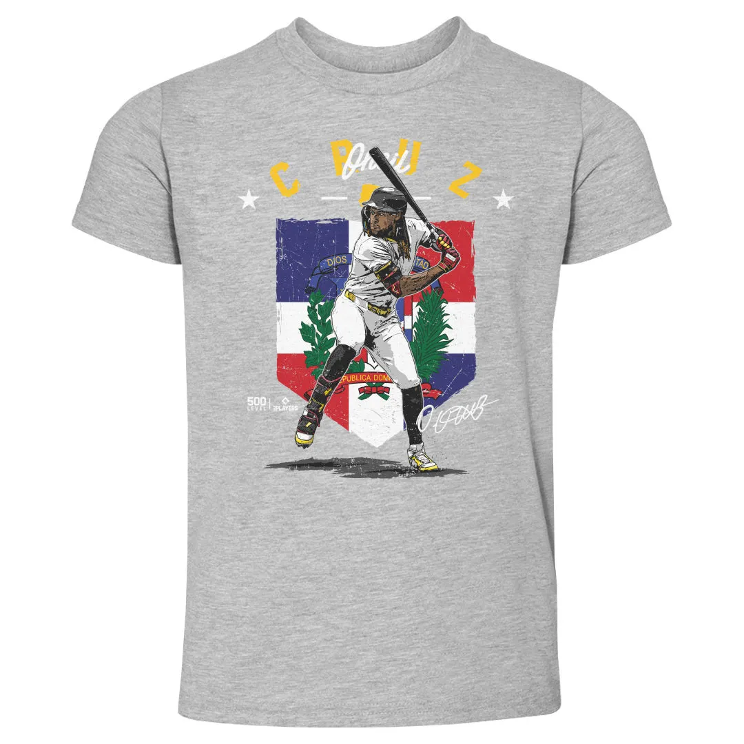 Oneil Cruz Pittsburgh Country Flag WHT sold by 500 Level