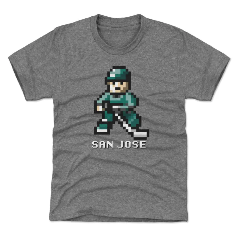 San Jose Hockey 8-bit WHT sold by 500 Level