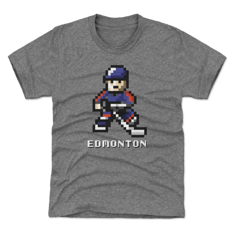 Edmonton Hockey 8-bit WHT sold by 500 Level