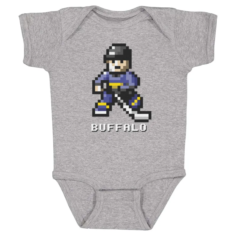 Buffalo Hockey 8-bit WHT sold by 500 Level