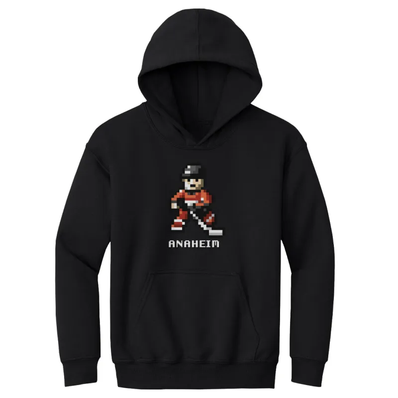 Anaheim Hockey 8-bit WHT made by 500 Level