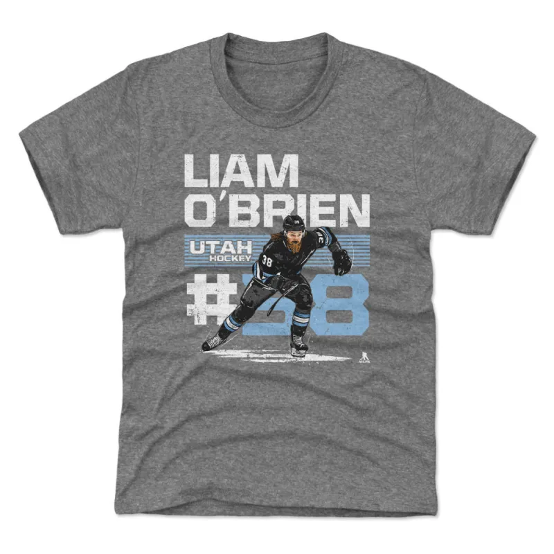 Liam O'Brien Utah Player Name WHT sold by 500 Level