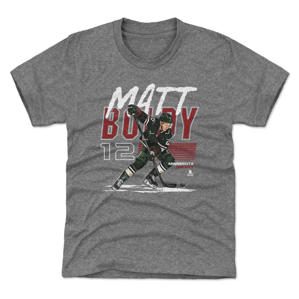Matt Boldy Minnesota Player Name WHT sold by 500 Level