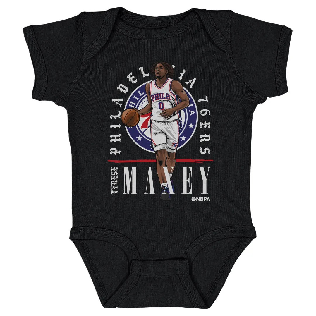 Tyrese Maxey Philadelphia 76ers Shield WHT sold by 500 Level product image thumbnail 3