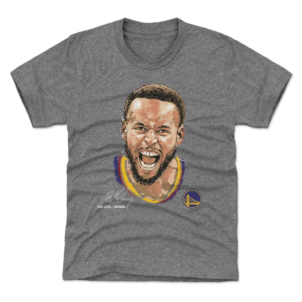 Steph Curry Golden State Warriors Scream WHT sold by 500 Level product image thumbnail 2