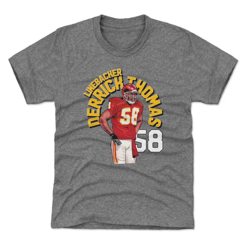 Derrick Thomas Kansas City Name Arc WHT sold by 500 Level