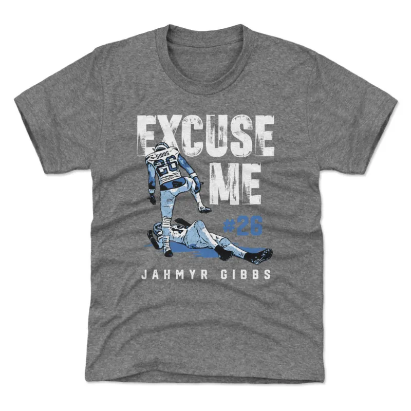Jahmyr Gibbs Detroit Excuse Me WHT sold by 500 Level
