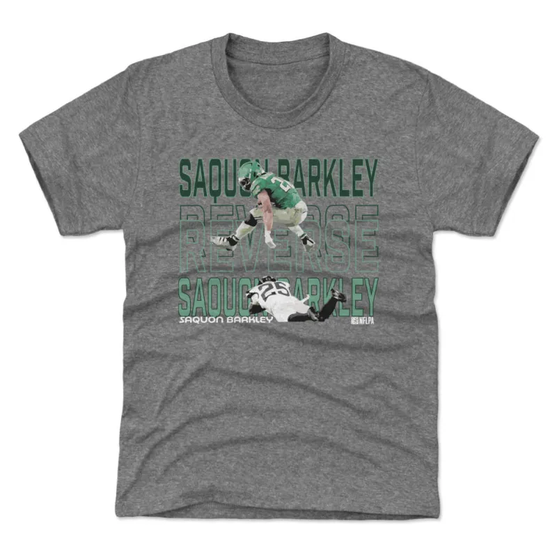 Saquon Barkley Philadelphia Hurdle WHT sold by 500 Level